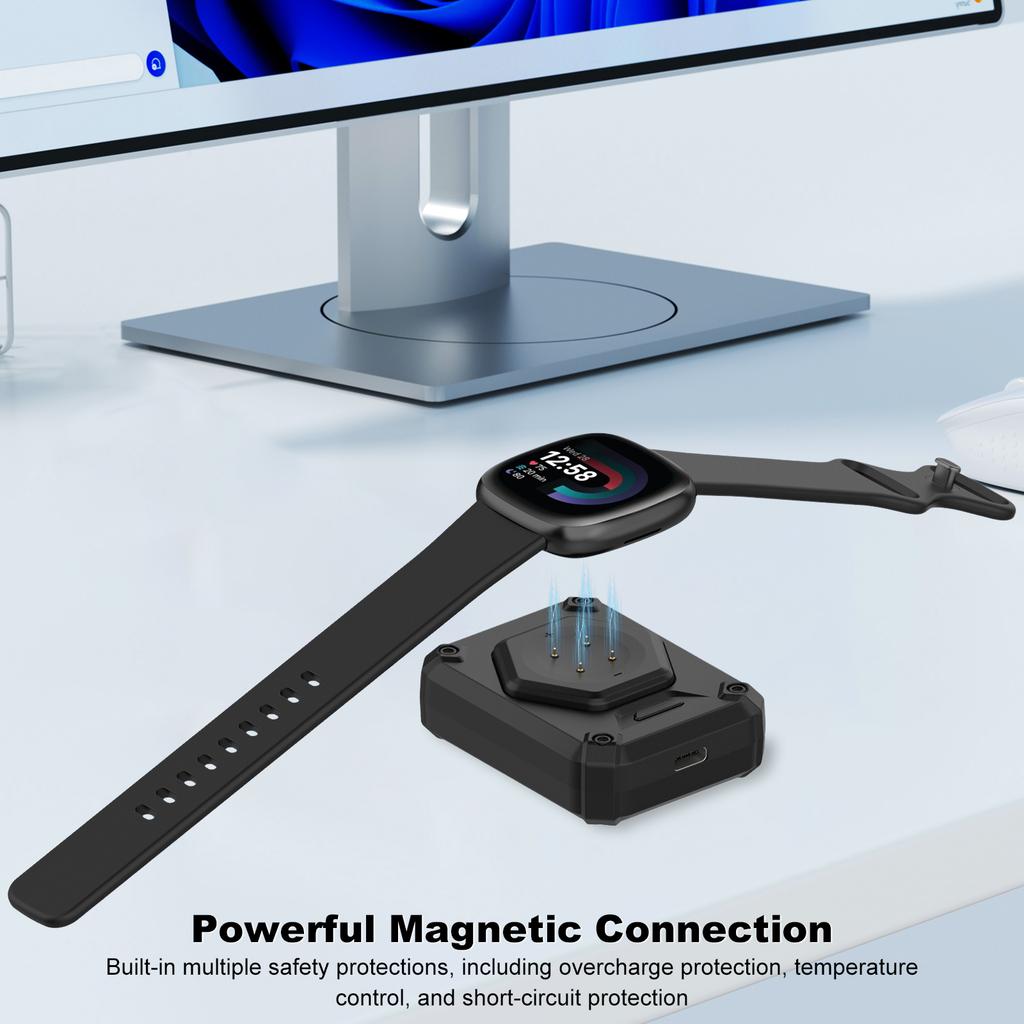 Portable Charging Stand Station Dock Replacement Accessories with Cable Charging Dock for Google Pixel Watch 3 & 2