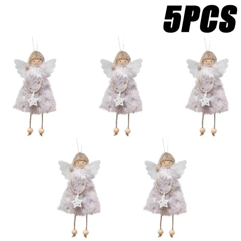 Angel Doll Pendants Christmas Plush Ornaments Plush Angel Ornaments for Christmas Party New Year Valentine's Day Decoration