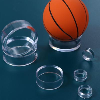 Acrylic Glass Stone Crystal Ball Display Stand Supporting Base Sphere Holder Mineral Easel