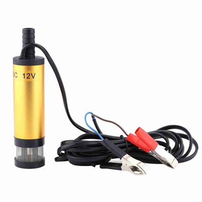 Pompa sommergibile in acciaio inossidabile per strumento di rifornimento di acqua, gasolio, cherosene (DC 12V Dorato)
