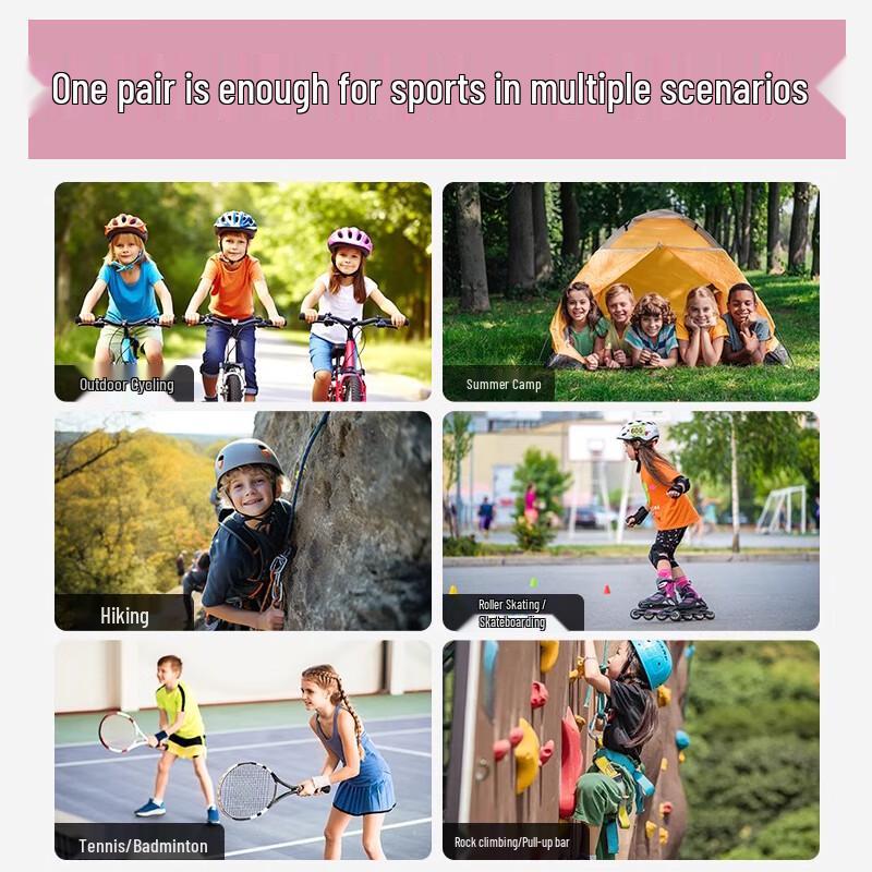 Oushen Kids  Half-Finger Sports Gloves 3-8 Years