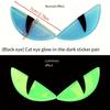 3D Glow-in-the-Dark Devil Cat Eye Stickers for Motorcycles | Colorful & Stereo Motorcycle Decals | Eye-catching Motorcycle Acces