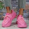 Chunky Sneakers Fashion Running Sports Shoes Women Platform Shoes Men Breathable Casual Sneakers Thick Sole Outdoor Footwear