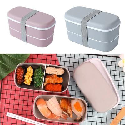 Simple Style Layered Japanese Bento Box Portable Outdoor Leak Proof Lunch Box Food Container Kitchen Accessories Tableware