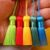 5CM Short Fat Tassel Chinese Knot Vertical Ice Silk Pendant for DIY Handicrafts