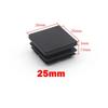 Square Plastic Black Blanking End Caps 13x13mm-120x120mm Inner Plug Cap Furniture Leg Tube Pipe Inserts Plugs Decorative Dust
