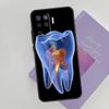 Dentist Tooth Pattern Phone Case For Oppo A54 A74 A94 A15 A16 A17 A52 A72 A76 A96 A57 A58 A78 A98 A53S Cover Case