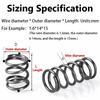 10Pcs Length 300mm Compression Spring Return Spring  for Industrial Machinery Automotive Repair