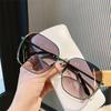 New Square Oversized Sunglasses Fashionable Sun Glasses for Women and Men UV Resistant Eyelasses Round Face Sunshades