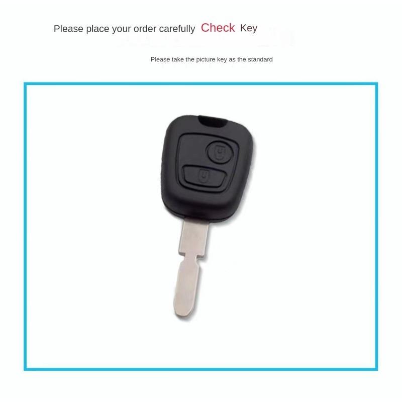 For Peugeot 107 206 307 207 408 Key Protector Holder Shell 2 Buttons Silicone Rubber Car Remote Key Case Cover New