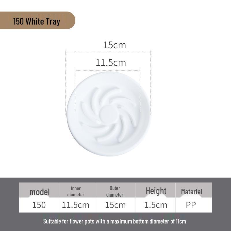 Round Permeable Water Collection Tray - Anti-Suffocation Root Rot Mat for Flower Pots