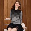 Women's Color-Block Mesh Patchwork Sweatshirt