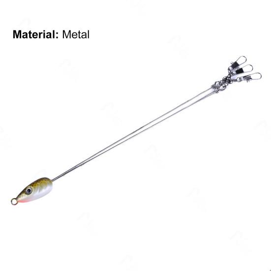 18cm/9g Metal Fishing Bait Vivid Good Toughness 5 Arms Lure With Swivels Fishing