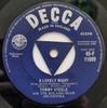 7inch Record TOMMY STEELE  A Lovely Night 45F11089 Decca 1958 UK Rock Used