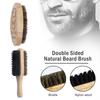1Pc Eco Friendly Boar Bristle Men'S Shaving Brush Portable Barber Natural Beard Brush For Facial Cleaning Mustache Tools