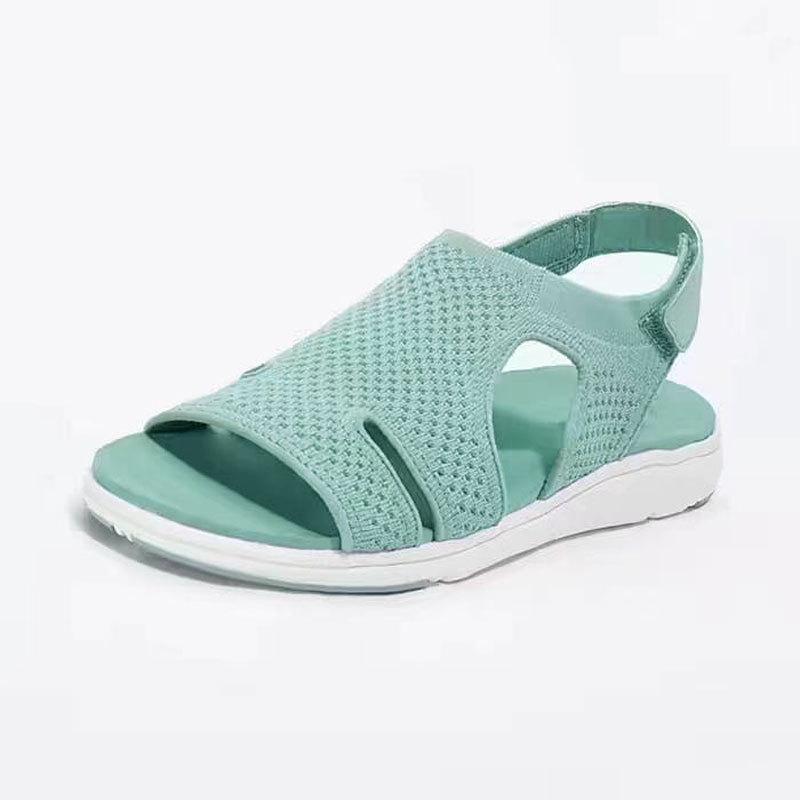Women's Plus Size Breathable Elastic Webbing Thick Sole Summer Sandals - 2021 Collection