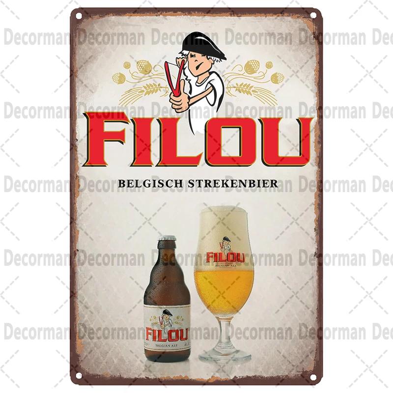 

[ Mike86 ] Belgium Beer PALM FILOU Metal sign Poster Painting Store Pub Decoration LTA-3187 20*30 CM vintage decor 20x30cm（7.8x11.8inch）