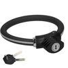 Zinc Alloy Bicycle Ring Lock Black Bicycle Security Lock Durable Bike Cable Lock Outdoor Use