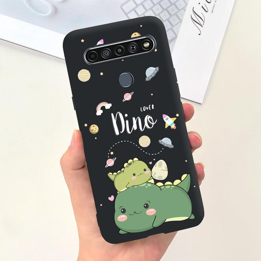Para Funda LG K61 LMQ630EAW LM-Q630 Flor de Moda Suave Coque Fundas de Teléfono Para LG K61 2020 K 61 Cubierta Trasera de Silicona Para LGK61 Funda