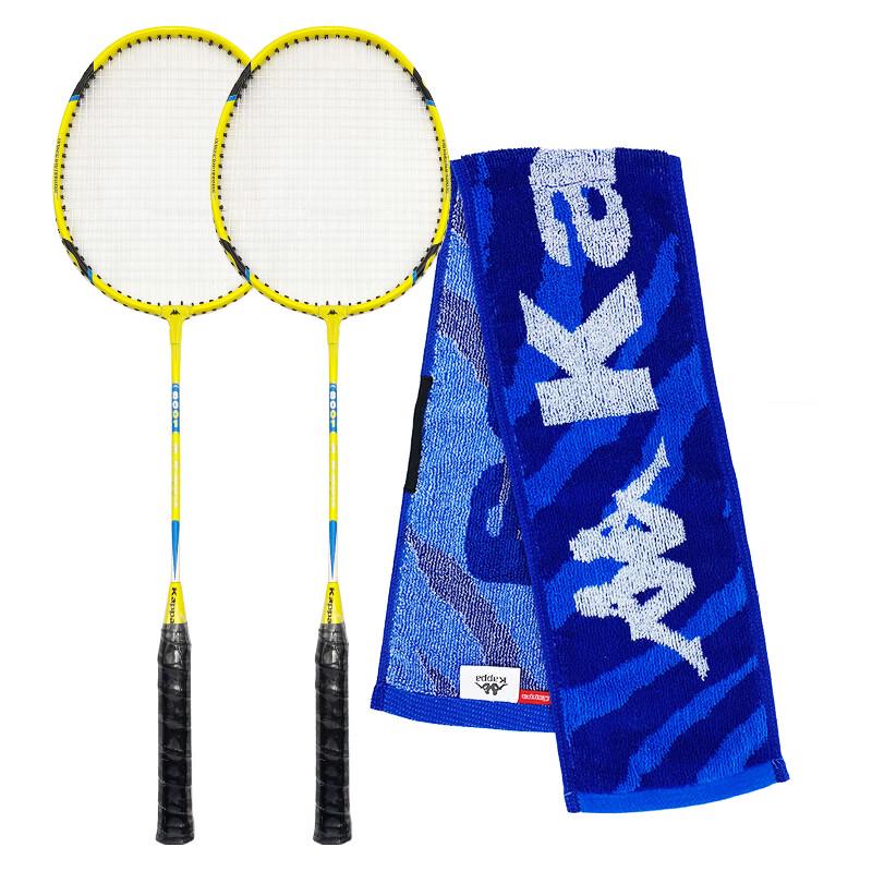 Kappa Yellow Badminton Racket & Running Towel Set
