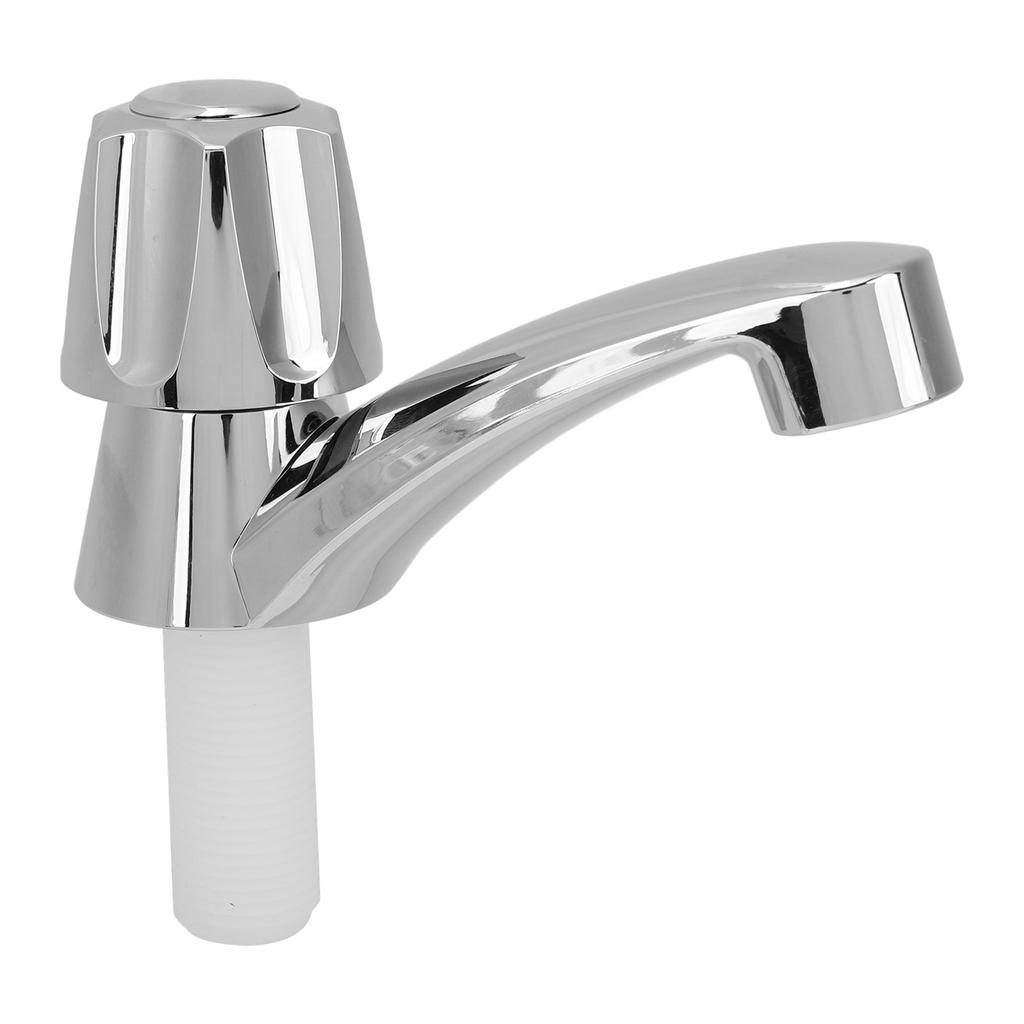 RV One Hole Bathroom Faucet Chrome Plated Single Handle Cold Water Wash Basin Faucet For Yacht Boat RV