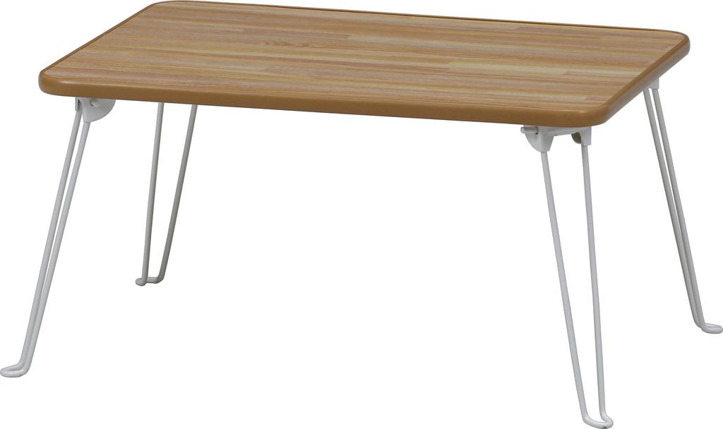 Fuji Boeki Chabudai (low Table), 60cm Wide X 45cm Deep X 32cm High, Natural White, Foldable, 14414
