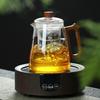 Heat-Resistant Glass Teapot with Wooden Handle