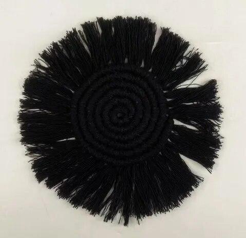 Table Mat Set Non-Slip Bowl Pad Round Cotton Coaster Set Dining Table Placemats Modern Home Decoration Accessories