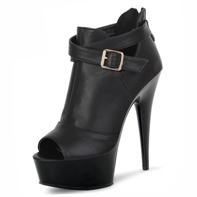 Nude high heels women's spring and autumn 2025 new fish mouth versatile matte fashion thin heel square buckle light mouth single shoes