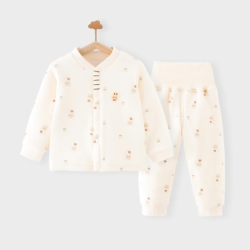 120g Infant Winter Cotton Jacket & Pants Set - Quilted, Pure Cotton, Warm Outerwear 80 (16-19 lbs)