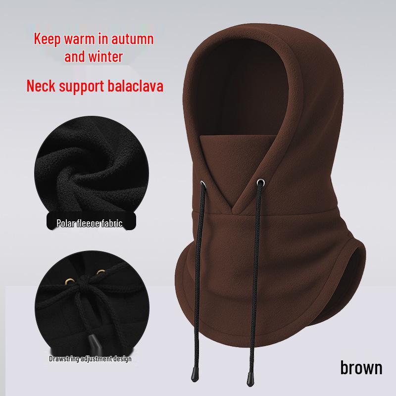 Adjustable Winter Fleece Ski Mask & Neck Warmer Pullover Hat