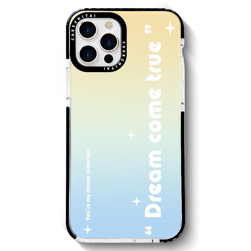 

Zhitai Apple iPhone 15/14/12 Pro Max Two-Color Soft Case, Black Circle Design iPhone 13 Pro