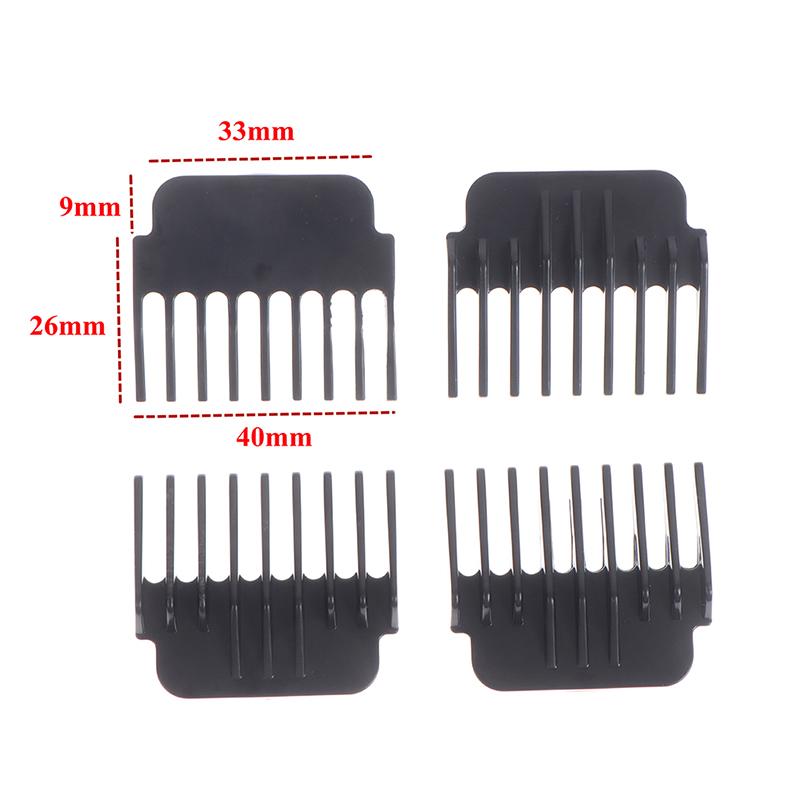 4PCS T9 Universal Hair Trimmer Clipper Limit Comb Guide Sets Limit Calipers