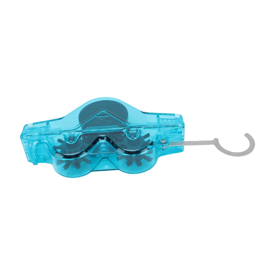Bike Chain Cleaner Impact Resistance Handsfree Cycling Chain Scrubber for Mountain Bikes Road Bikes Blue