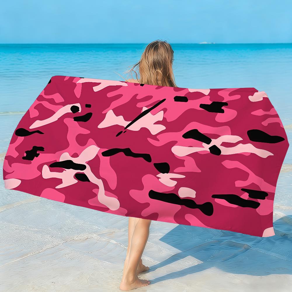 Camo Credit Decorative Towel Quick Drying Beach Towels Are Suitable For Swimming Pools Camping Yoga And The Gym