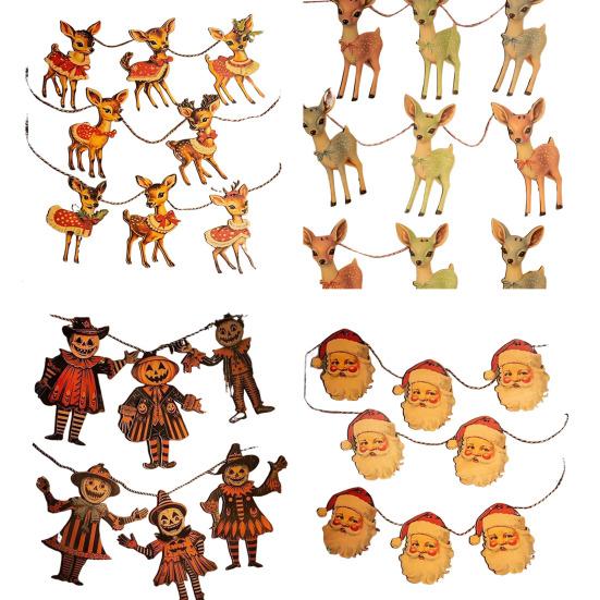 Vintage Vánoční Dřevěný Banner Hororová Dýně Čarodějnice Halloween Vlajková Girlanda Jelen Santa Claus Banner Závěsná Nástěnná Dekorace pro Domov Slavnostní Párty Vánoční Dekorace