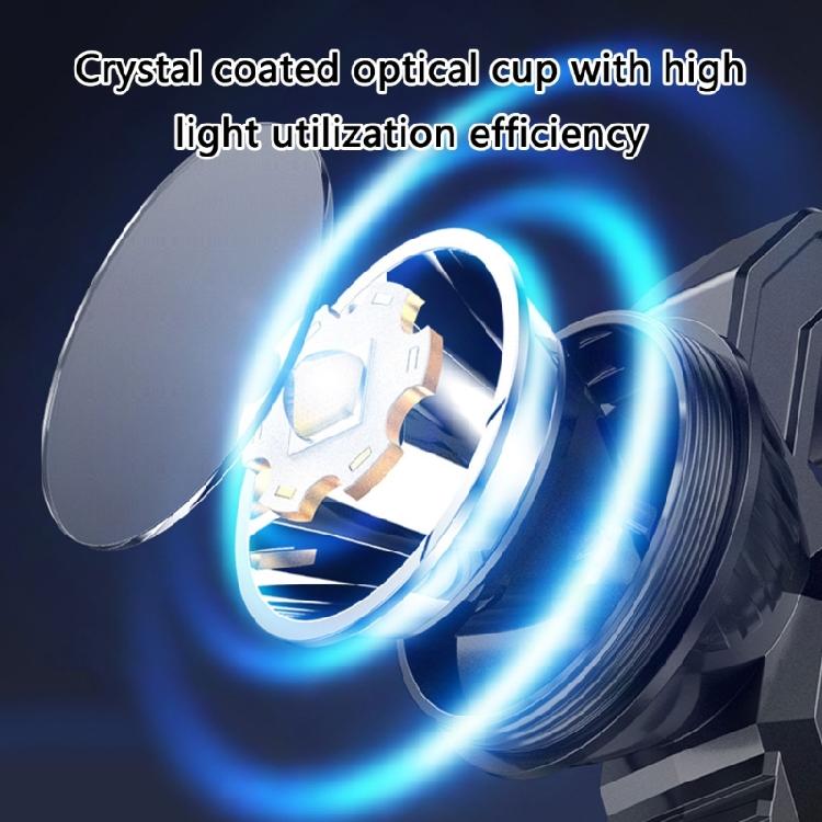 Solar Power Flashlight USB Charging Solar LED Flashlight with High Brightness ABS Suitable for Hiking & Emergency Use