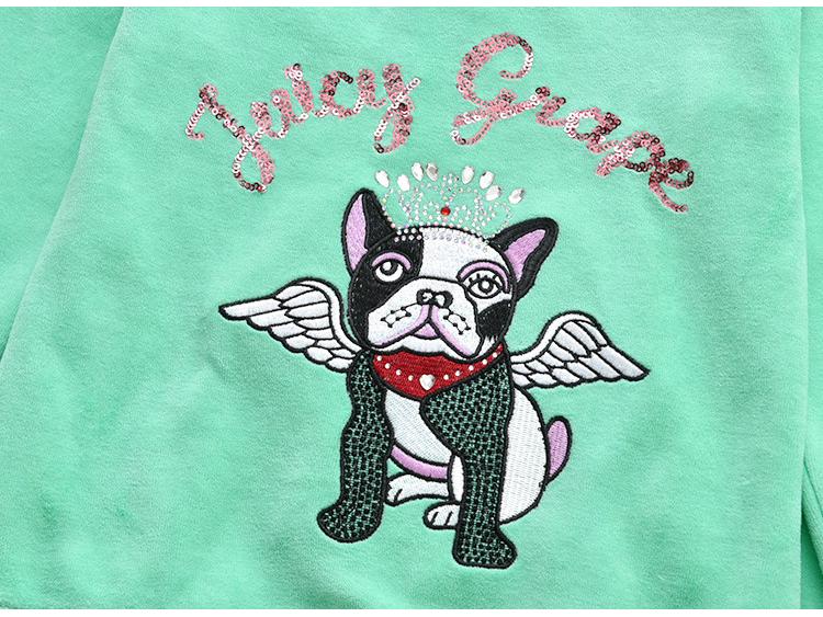 Europäischer & Amerikanischer Samt-Hoodie & Hose mit geradem Bein für Mädchen - Zweiteilige Freizeit-Sportbekleidung