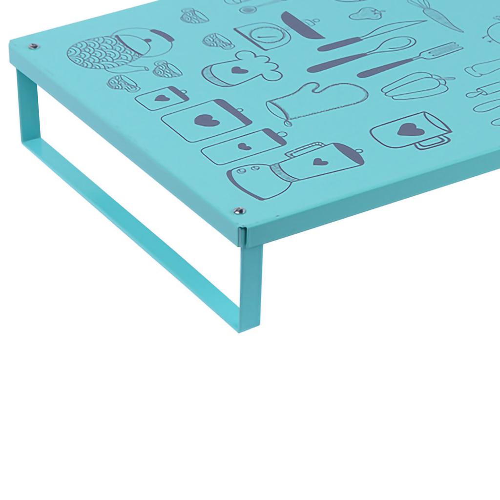 Induction Cooker Shelf Bracket Stylish Simple Gas Stove Cover Base Shelf for Kitchen Green