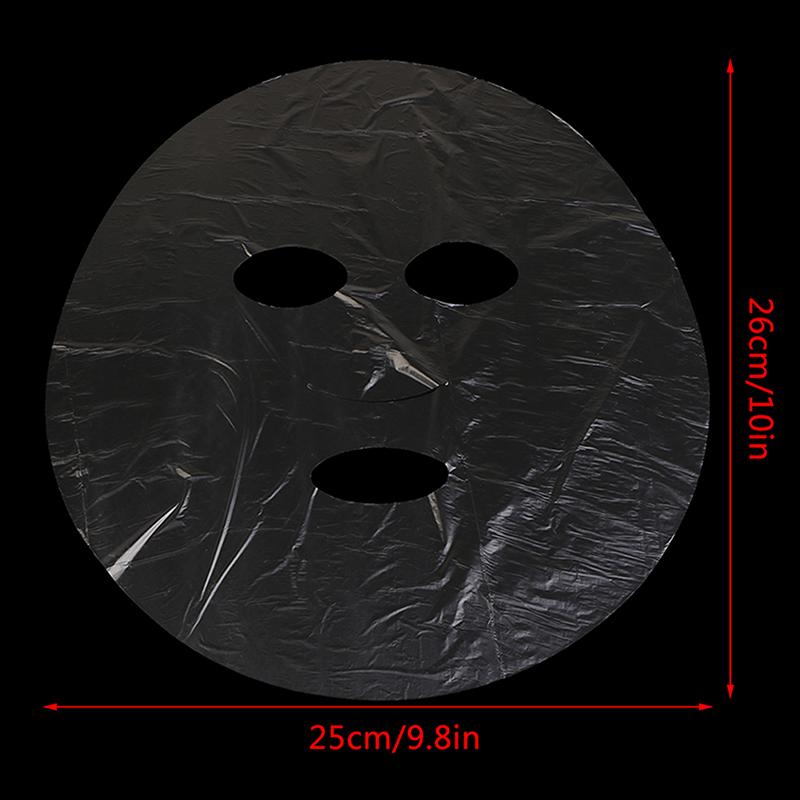 100pcs Disposable Plastic Film Full Face Skin Care Mask Paper