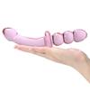 Double Ended Crystal Glass Anal Beads Butt Plug G-spot Stimulation Dildo Penis Gay Masturbate Adult Sex Toy For Women Men