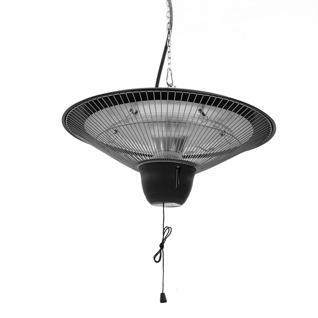 Hanging Patio Heater IP23 Waterproof Outdoor Ceiling Electric Heater Silent Operation 3s Heating