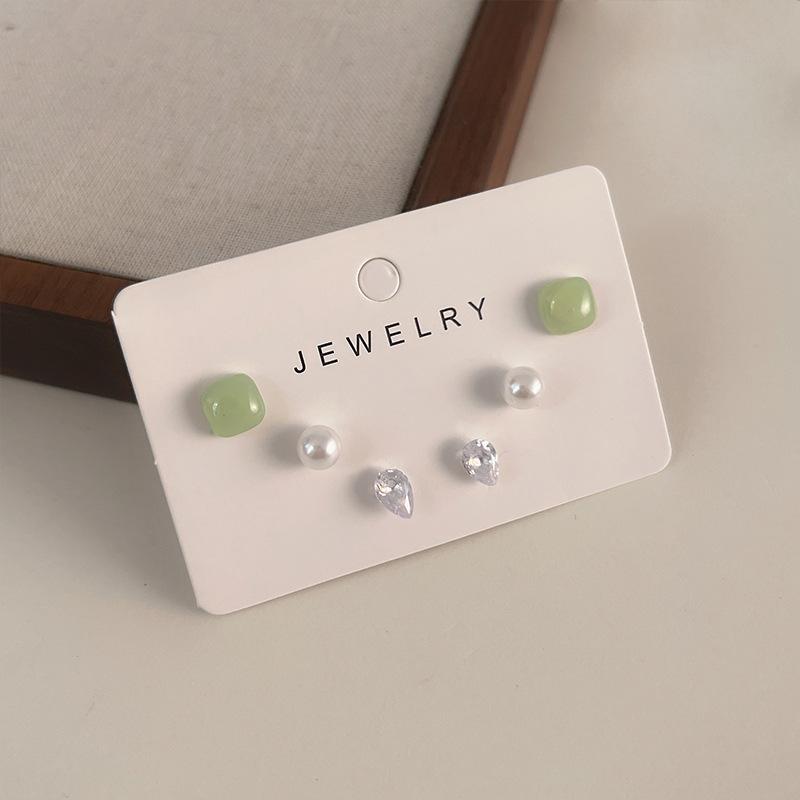 Exquisite Set, Earrings, Niche Design Earrings, Women's High-end Stud Earrings, Women's 6-piece Set