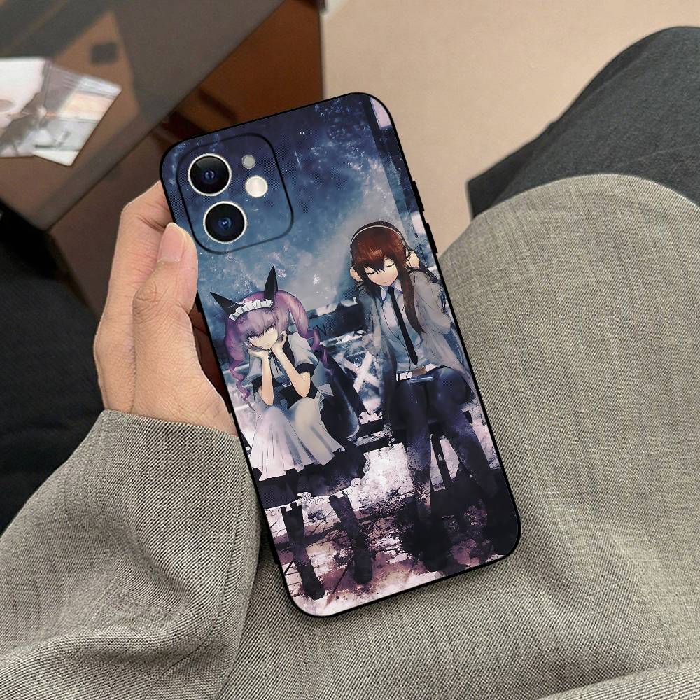 Steins;Gate Phone Case Black Phone Case For IPhone 17/16/15/13/14 Pro Max/ 11Plus/X/Xr/Xs Max 13mini