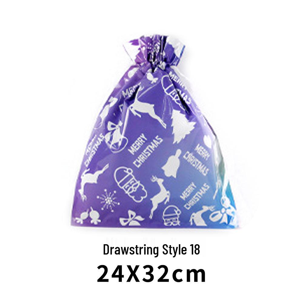 Exclusive Christmas Drawstring Gift Pouch - Festival Candy Bag in Stock