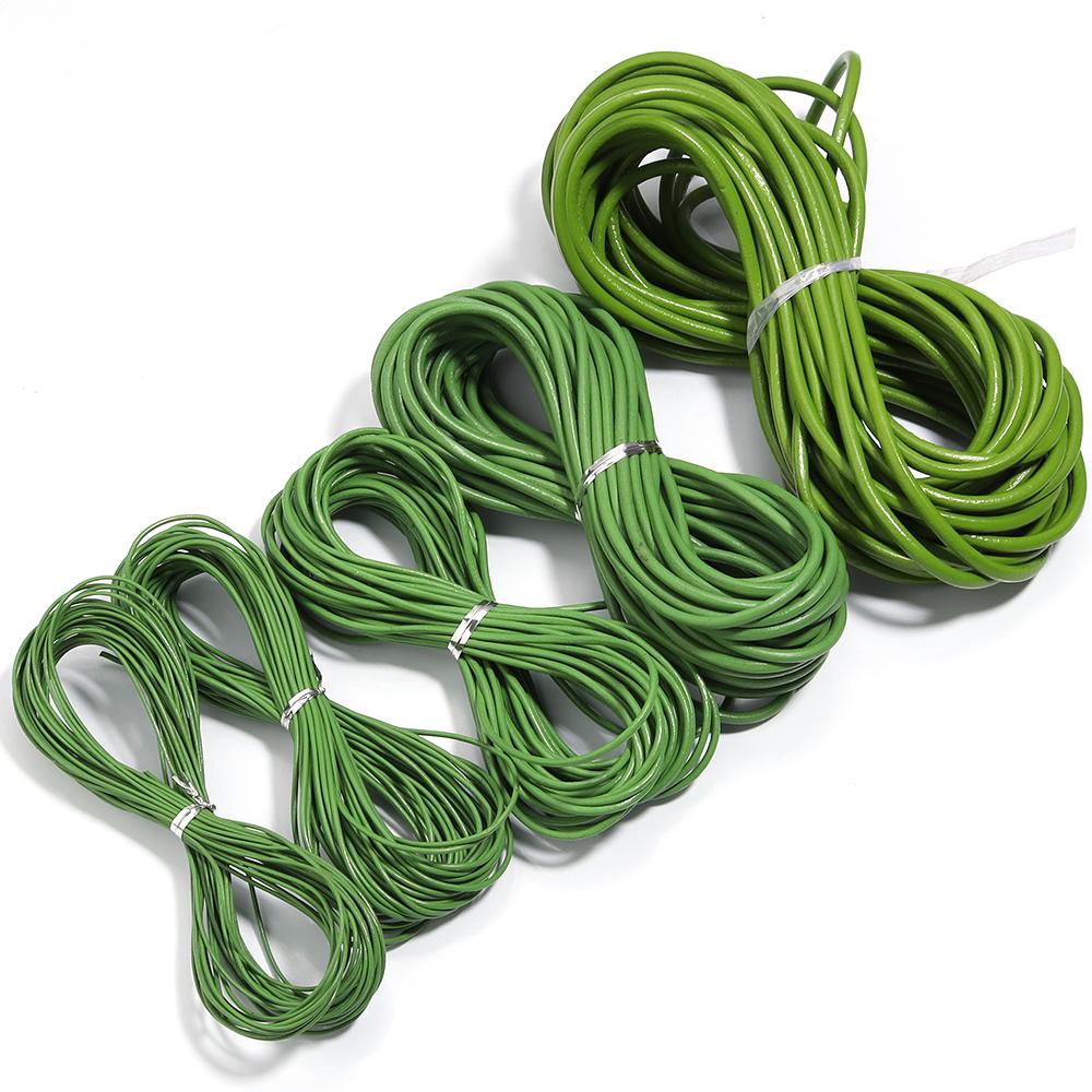 10yards/lot 2mm 100% Genuine Round Leather Cords Jewelry Cords for Leather Bracelet Thread Rope Necklace Jewelry Making Finding