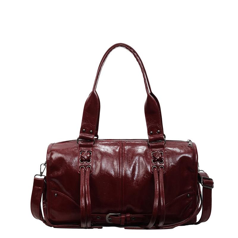 Large Capacity Retro Commuter Tote Bag Women's 2026 Spring New Relaxed Casual Exquisite Shoulder Armpit Bag