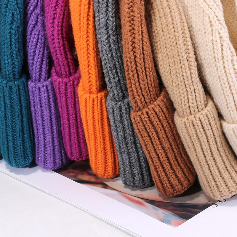 Autumn and Winter New Hat for Women Puppy Patch Knitted Hat Sweet and Cute Warm Wool Hat Outdoor Versatile Pullover Hat