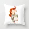 Cute Cartoon Panda Print Pattern Cushion Cover Pillow Cover Living Room Sofa Decoration Home