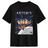 Artemis 2 Mission Logo T Shirt Summer 100 Cotton TShirts For Couple Design Tee Shirt ShortSleeved Vintage Tees